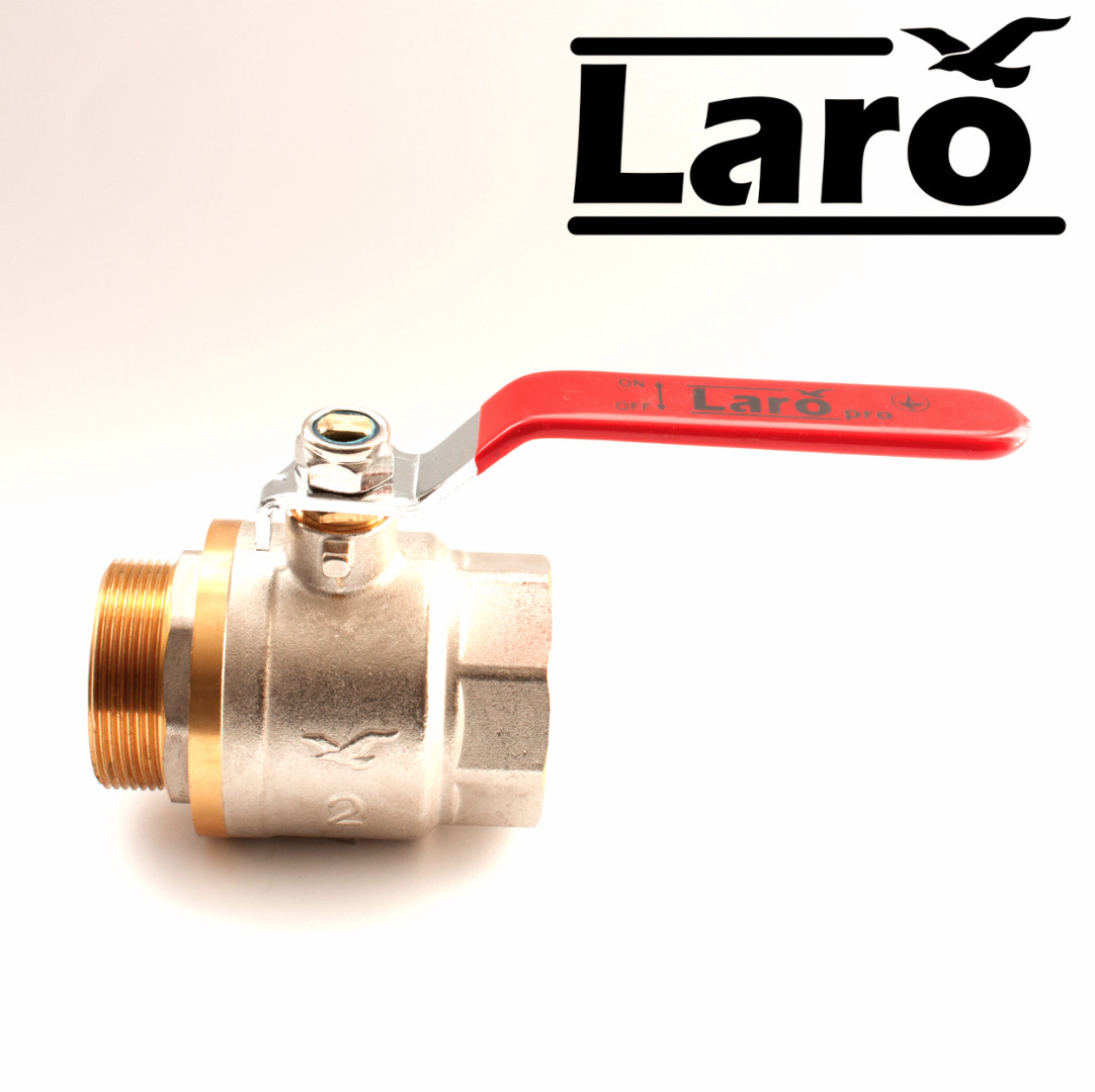 Кран шаровый латунный  Laro pro (для воды)